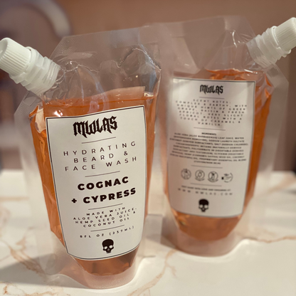 COGNAC + CYPRESS Hydrating Beard & Face Wash